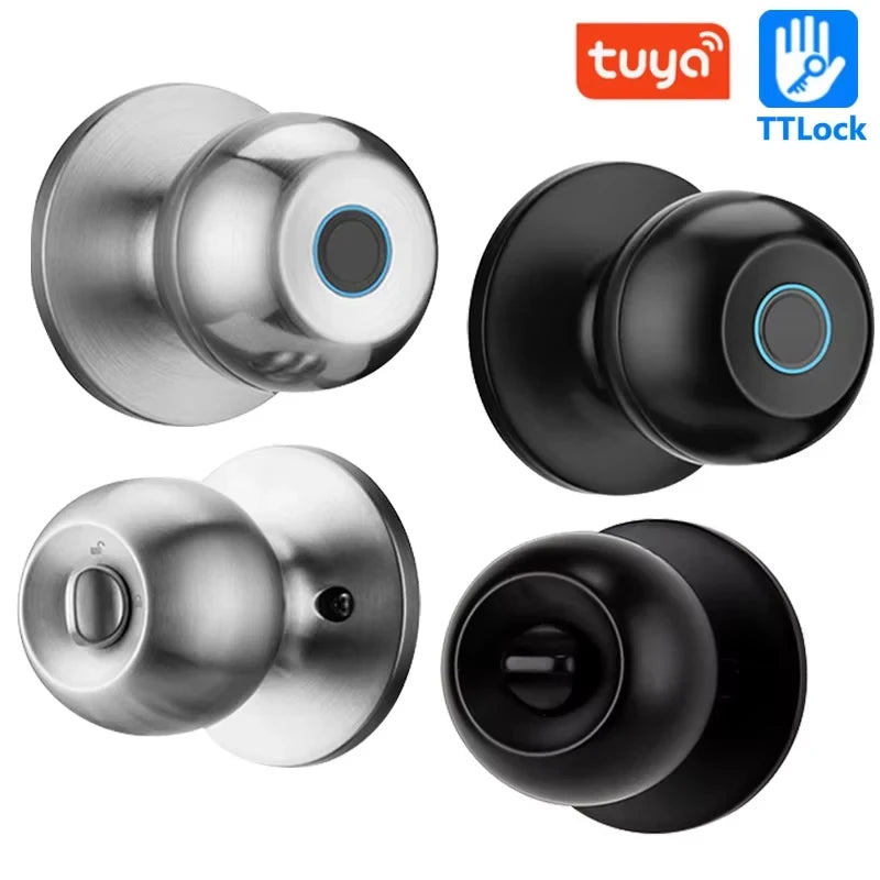 Smart Fingerprint Round Door Knob
